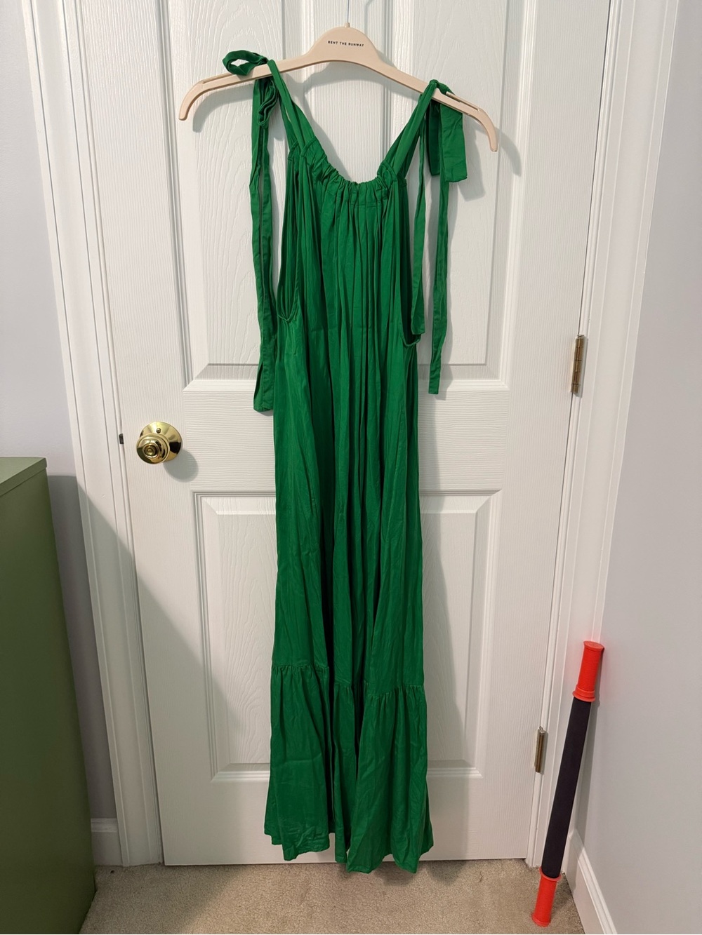 & Other Stories Gathered Shoulder-Tie Maxi Dress